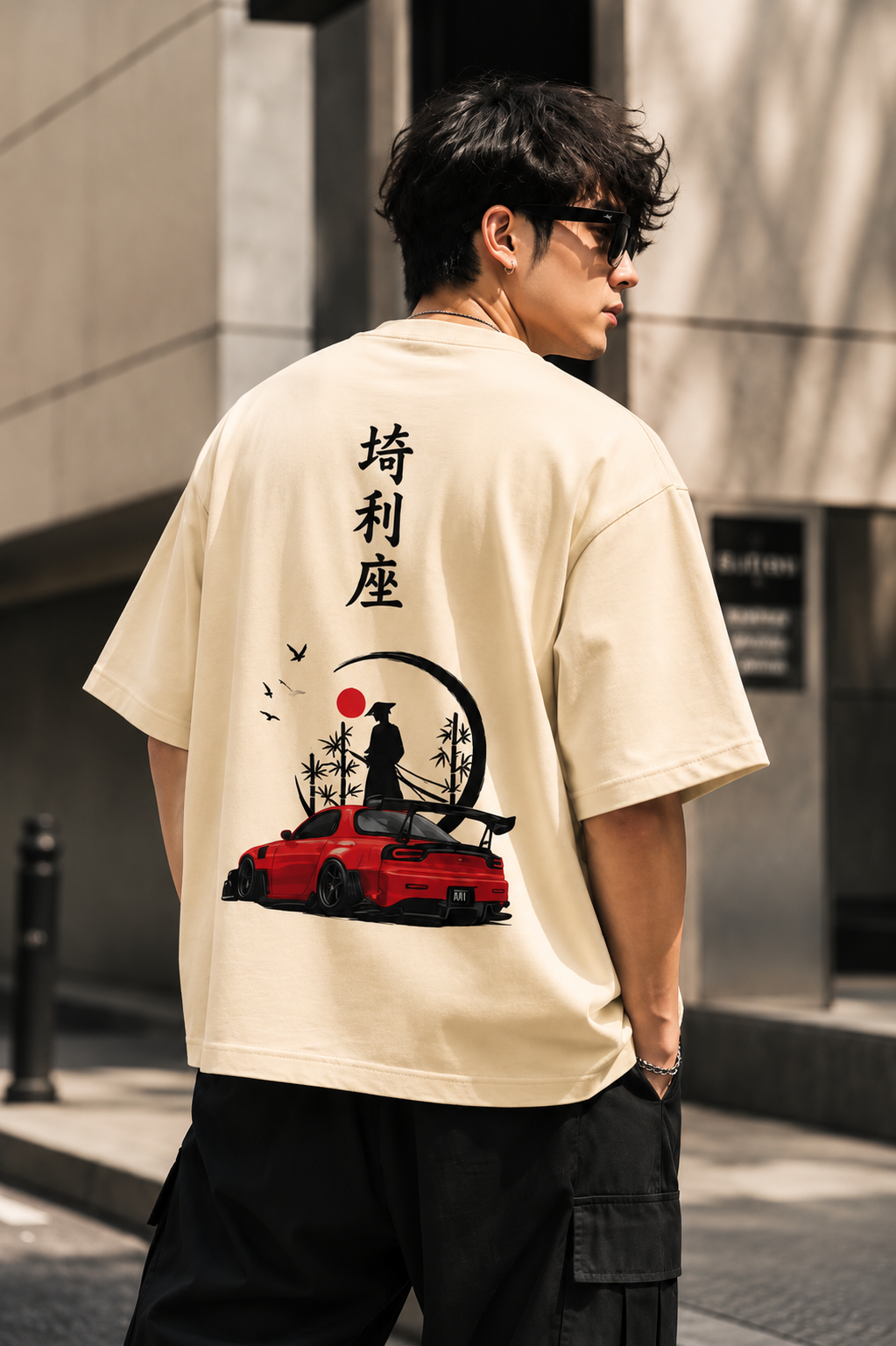 Samurai Drive” Oversized Tee