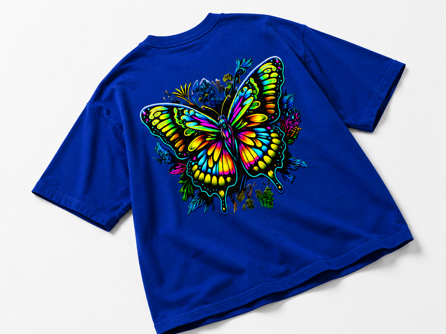 Neon Drip Butterfly Tee