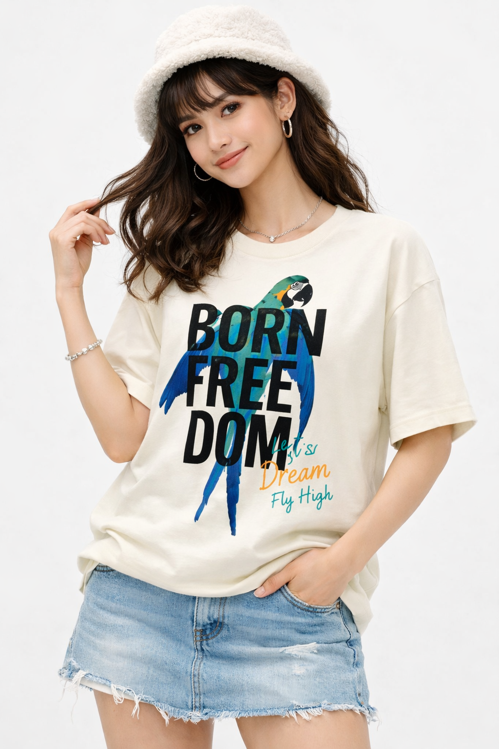 Born Free Parrot Tee