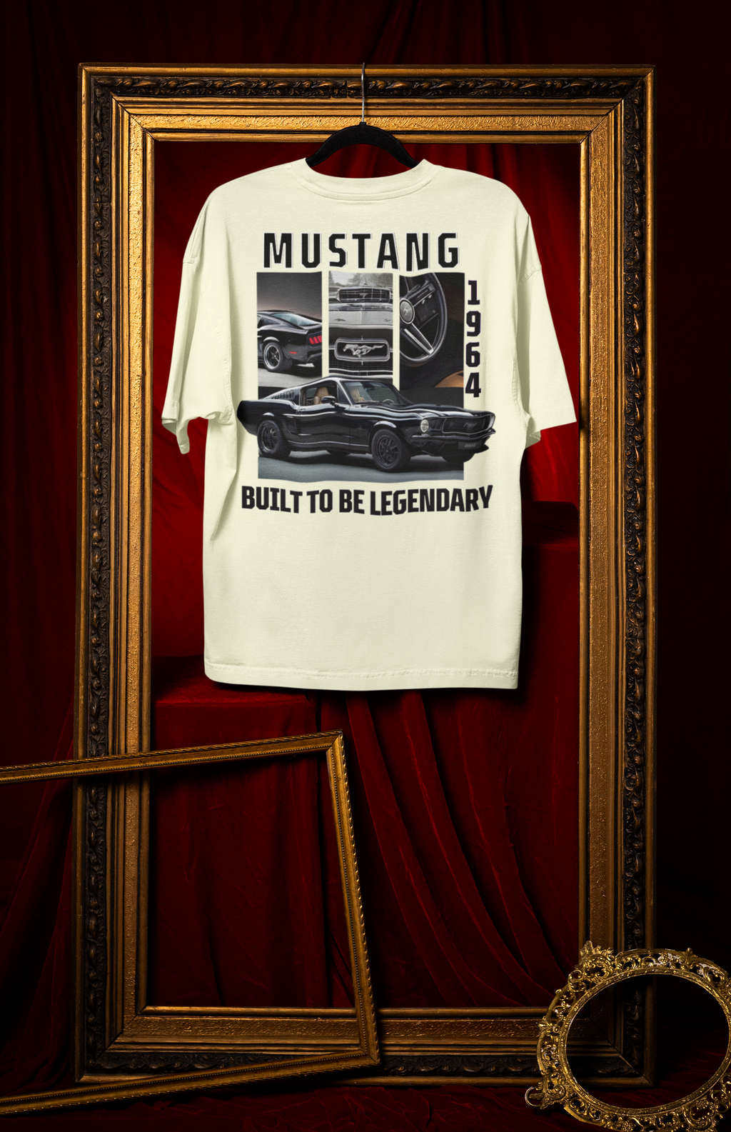 Mustang Scenic Graphic Oversized Tee - 240 GSM