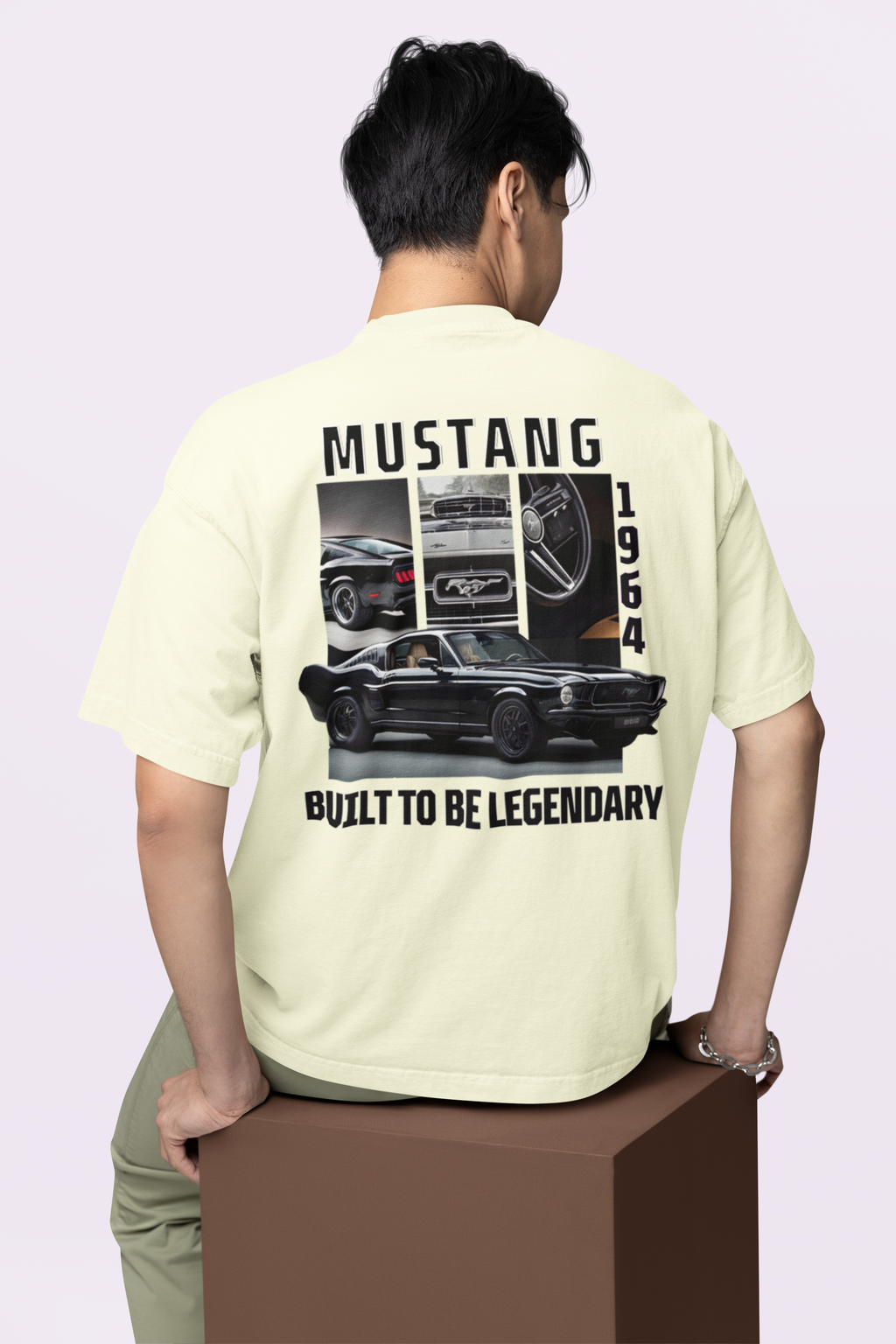 Mustang Scenic Graphic Oversized Tee - 240 GSM