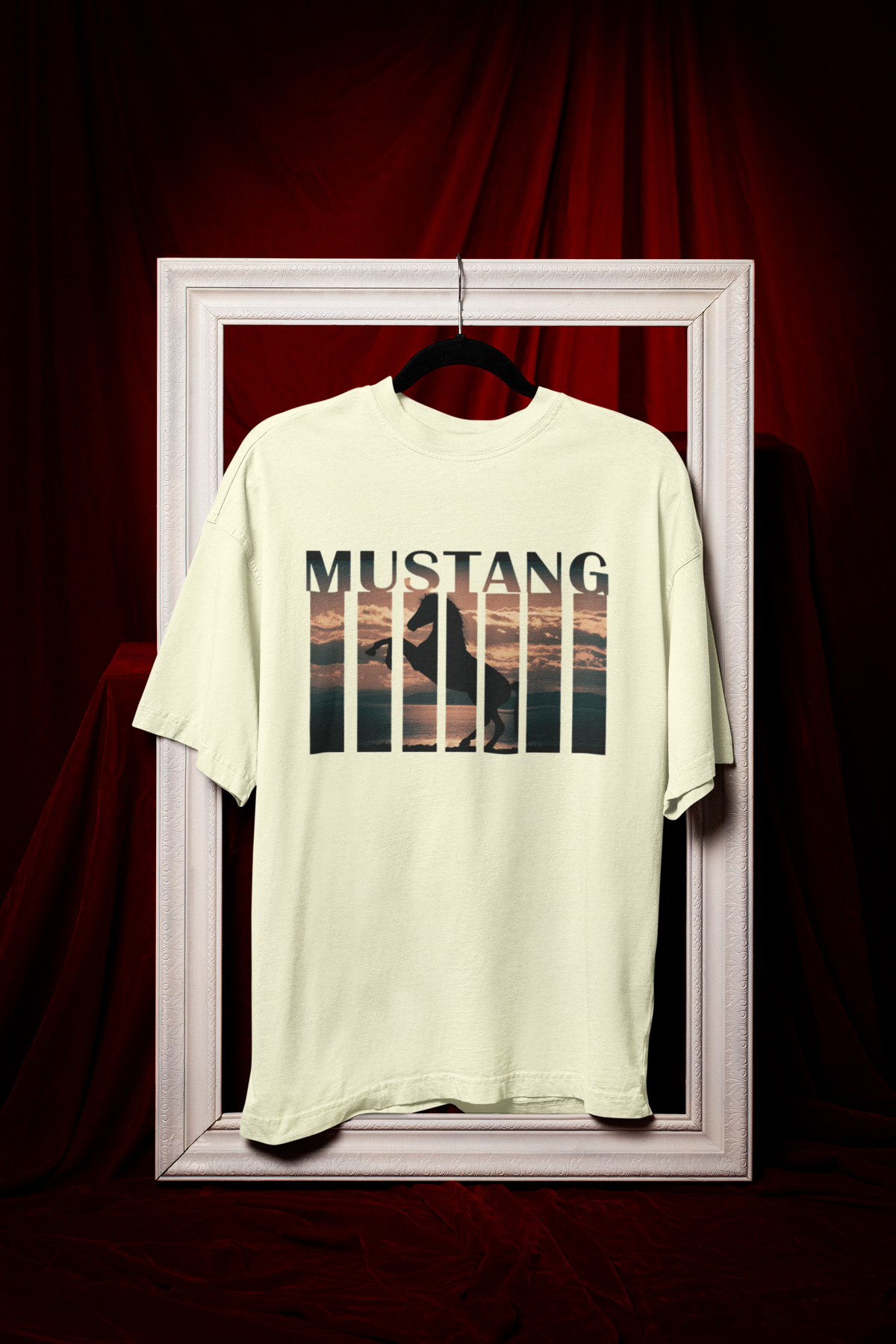 Mustang Scenic Graphic Oversized Tee - 240 GSM