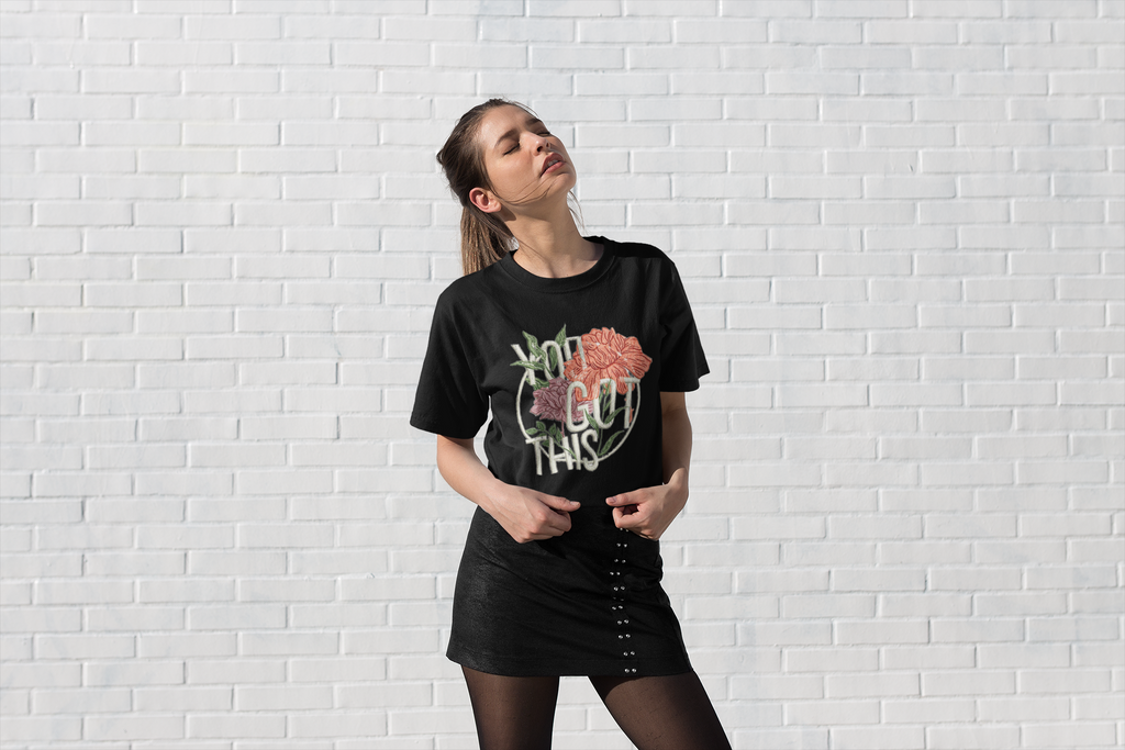Floral Motivation” Oversized Tee Floral